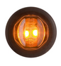 Optronics .75in Round LED Amber Clearance Marker Light Kit – 2 LED – PC Rated – Plug-In with Bracket