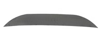 Fender Back, Precut, 12in H x 69.125in L, 14 Gauge Diamond Tread Unfinished Steel, 19.25in Radius Cut