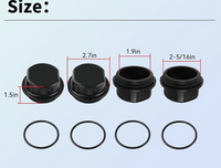 Hub Dust Caps Compatible With Dexter Vortex, K71-G01-73 21-261 48355v Replacement Vortex Hub Dust Cap - Fit Boat, Trailer & Other Hub Kits