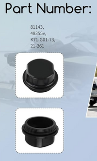Hub Dust Caps Compatible With Dexter Vortex, K71-G01-73 21-261 48355v Replacement Vortex Hub Dust Cap - Fit Boat, Trailer & Other Hub Kits