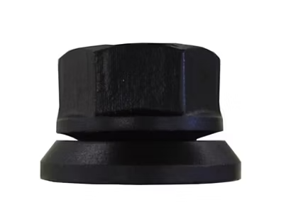 Hex Wheel Nut, Swivel Flange, 9/16in-18 ID, 7/8in OD Right Hand Thread