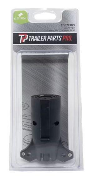 Trailer Tow Vehicle Electrical Adapter: 7-Way RV 7-Way RV: 4 Flat