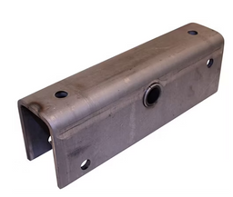 Multi-Axle Fabricated Rectangular Shaped Equalizer for 2in Wide Slipper Leaf Springs - 9 3/8in Spring Hole Centers with 9/16in Front Spring Hole and 7/8in Equalizer Center Bolt Hole - Fits Universal Multi-Axle Configuration for - with Axle Spacing