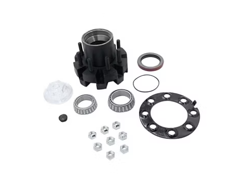 Hub Kit Complete, Loose Components, 865, 12,000 Capacity Per Pair, Oil Bath, Drum Brake, Dexter