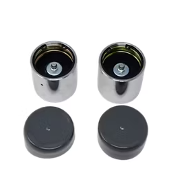 Trailer Parts Pro Bearing Protectors – 1.98in Hub Bore – 2in OD – Chrome – Pair for 1 Axle