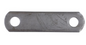 3-1/2in Trailer Shackle Strap – Plain Finish – 3.5in Center-to-Center