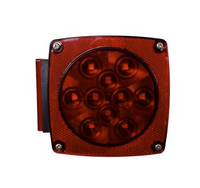 4.75in Square LED Red 11 Diode Optronics LED Stop/Turn/Tail Universal Light