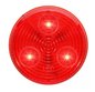 2in Round Red LED Optronics Clearance Marker Light – 3 Diode – P2 Rated