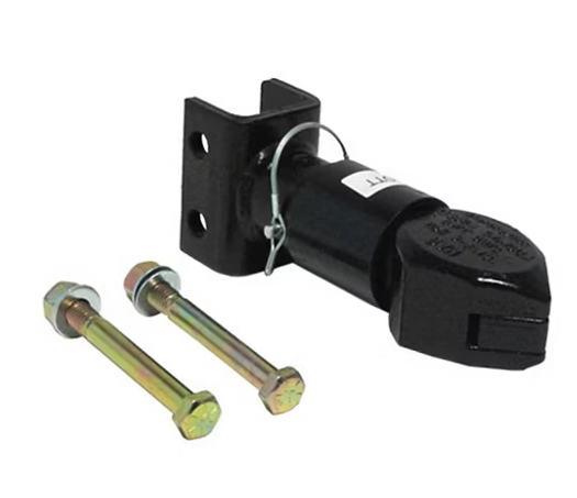 2-5/16in Ball, Ram Coupler Cast, Collar-Lock, Adjustable Channel Mount, 12,500 lb Capacity, 2-Bolt Mount Less Bracket