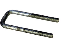 Square U-Bolt, Galvanized, 1/2in–13 Diameter, 5.50in L, 2 1/16in W