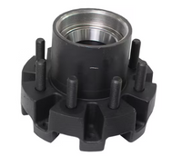 Dexter Hub w/Studs & Races Only Oil Bath 9K/10K GD Capacity Per Pair, 8 on 6.5in Bolt Pattern Hub Pilot