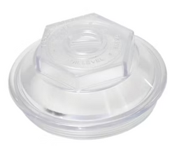 Oil Cap Replacement Part Threaded Clear Lexan 4.000in OD for 9K (After 10/89), 10K, 12K, 15K Dexter Axles