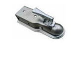 Ram Coupler 2in Ball Stamped Straight Tongue 5,000 Lbs Capacity, 3in Channel Zinc Plated
