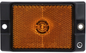 Peterson LED Clearance or Side Marker Trailer Light w/ Reflector - 1 Diode - Rectangle - Amber Lens
