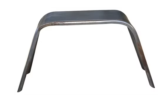 Trailer Fender, Single Axle, Jeep Style, 10in W x 36in L x 19.25in H, 16GA Steel, .063 Radius Both Sides