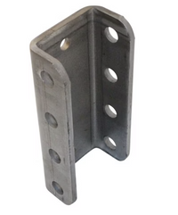Channel Bracket for Adjustable Coupler Mounting, 4 Hole, 3 Position, 5/16in Steel, 14,000 Lbs Capacity