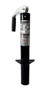 2,000 lbs Trailer Parts Pro Capacity A-Frame Jack, Top Wind, 15in Lift, 8in Bracket Height
