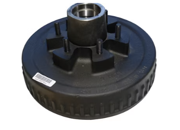 6 on 5.5in Hub & Drum Assembly with Studs and Races – #42 Spindle – 6K Trailer Axles