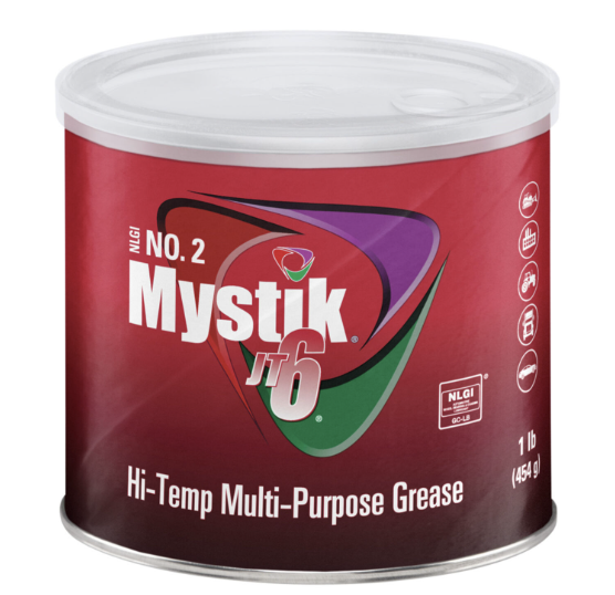 Mystik JT-6 Hi-Temp Grease #2 – 1 lb Tub – Multi-Purpose High-Temperature Lubricant