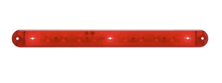 14.125 in Optronics LED Identification Bar Light, Red, 3 Diode, UltraThin