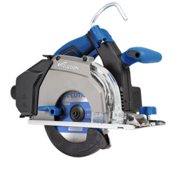 Evolution S6CCS-Li Cordless 6-1/2in Metal Cutting Circular Saw with Thin Kerf Blade – 2-1/4in Cut Depth