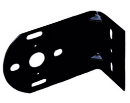 Peterson License Plate Bracket without Light 3in x 4.5in For use w/Stud Mounted Stop Tail Turn Lights - Black(BK) Steel
