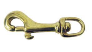 Swivel Eye Snap 3/8in x 3in - Bronze