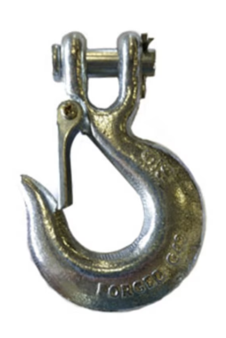 Clevis Grab Hook – 3/8in Grade 43 High Test Chain Hook – Heavy-Duty Steel