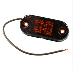 2.5in Oval Red LED SuperNova Clearance & Marker Light – Surface Mount