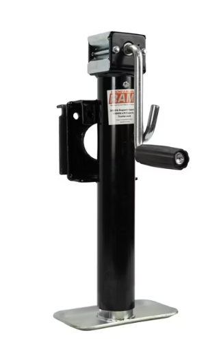 RAM 2,000lb Swivel Mount Trailer Jack – Side Wind – 10in Lift – Weld-On