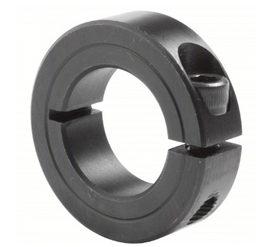 1-Piece Carbon Steel Clamp-On Shaft Collar – 1-1/4in Bore
