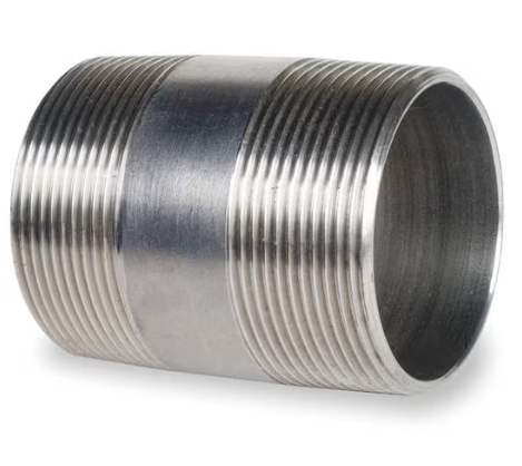 1/2in MNPT x 2in Steel Pipe Nipple Sch 40 Threaded