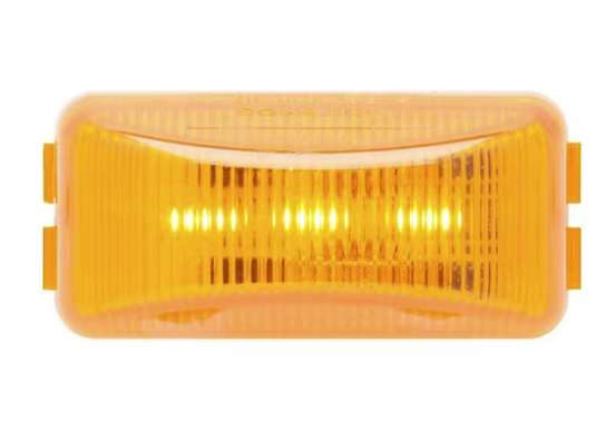 2.5in Rectangular LED Amber Clearance Marker Light Mini Thinline - 3 Diode