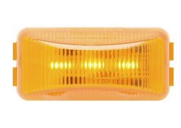 2.5in Rectangular LED Amber Clearance Marker Light Mini Thinline - 3 Diode