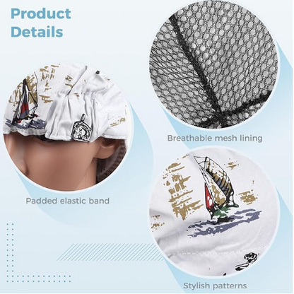 Cotton Welding Cap with Sweat-Absorbing Mesh Liner – Helmet Compatible