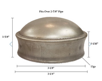 2-7/8in Pressed Post Cap – Bare Steel