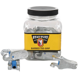 Stay-Tuff 12.5GA Barbed Wire T-Clip Gripples – 15 Count
