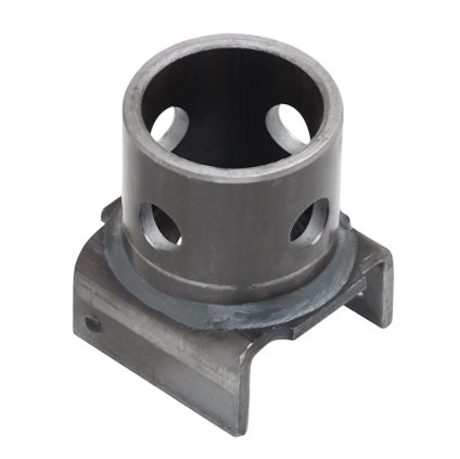 Trailer Jack Accessory – Swivel Trailer Mount, Round Tube Male Weld-On U-Bracket for 5/8in Pull Pin