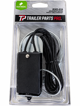 Trailer Parts Pro Brake Breakaway Switch Assembly – Complete with Bracket & Cable