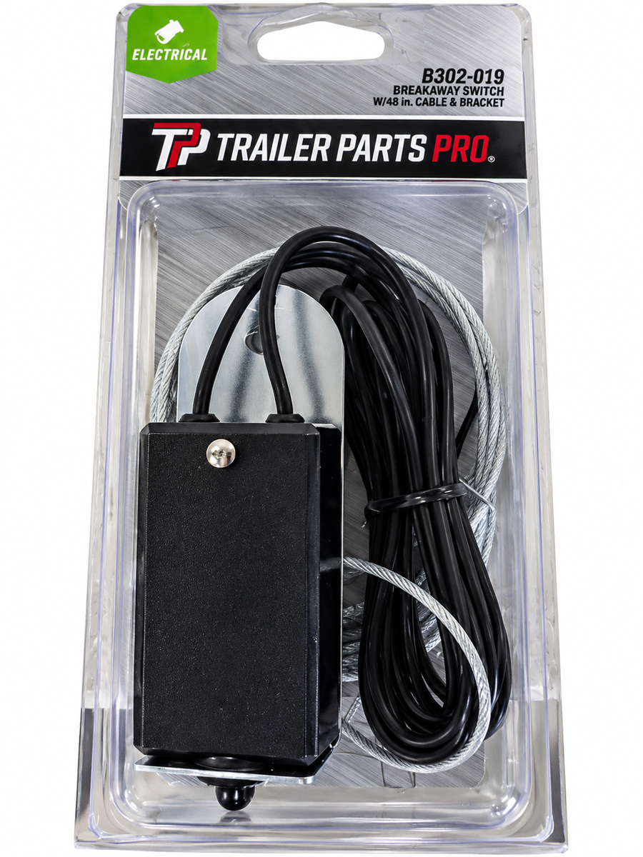 Trailer Parts Pro Brake Breakaway Switch Assembly – Complete with Bracket & Cable