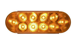 Optronics LED Park / Turn Light – 6in Amber Oval, 10 Diode