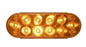 Optronics LED Park / Turn Light – 6in Amber Oval, 10 Diode