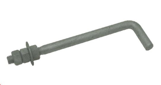 1/2in x 8in x 2in Grade 5 Anchor Bolt – 90 Degree – 2in Thread