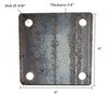 6in x 1/4in - Base Plate with 9/16in Hole