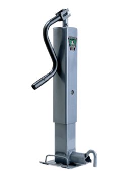 12,000 lb Support Capacity BULLDOG HD Square Trailer Jack – Topwind – 12-1/2in Travel
