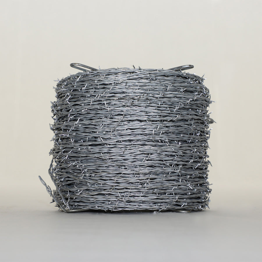 2-Point Barbed Wire – 12.5GA – 5in Spacing – Heavy-Duty Galvanized Fence Wire