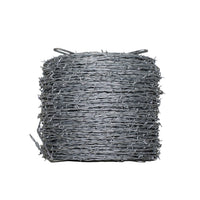 OK Brand Barbed Wire – 4 Point – 12.5 GA – 5in Barb Spacing – 80 Rod (1,320ft/1/4 mile) – 12.5GA – 5in Spacing – Heavy-Duty Galvanized Fence Wire