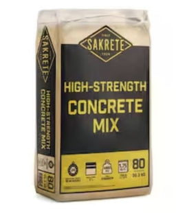 Sakrete 80lb Concrete Mix – High Strength General Purpose Concrete