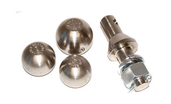 Convert-A-Ball Interchangeable Hitch Ball Set – 1-7/8in, 2in & 2-5/16in Balls – 10,000lb Capacity – Chrome
