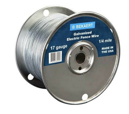 Bekaert Galvanized Electric Fence Wire – 17GA, 1/2 Mile (2,640ft)